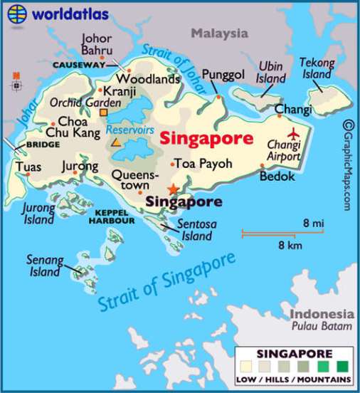新加坡地理位置和国旗介绍